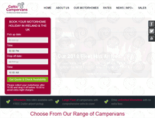Tablet Screenshot of celticcampervans.com